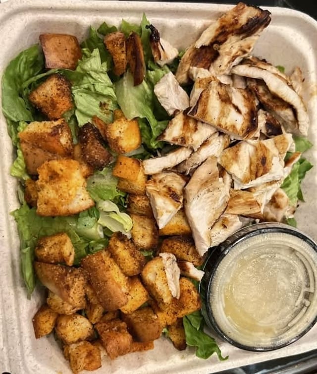 Chicken Caesar Salad.